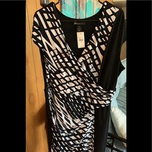 Polyester / Spandex ruched dress